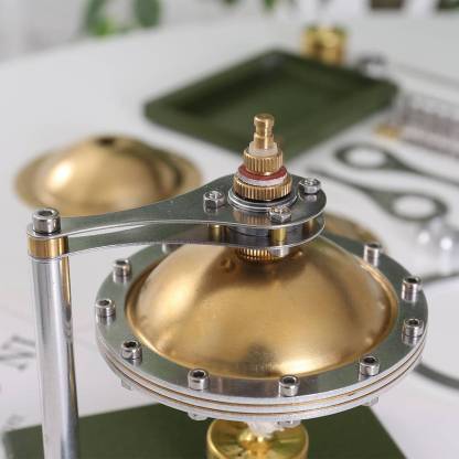 DIY Assembly UFO Suspension Steam Engine Model Kit Metal Heat Power Physics Toy