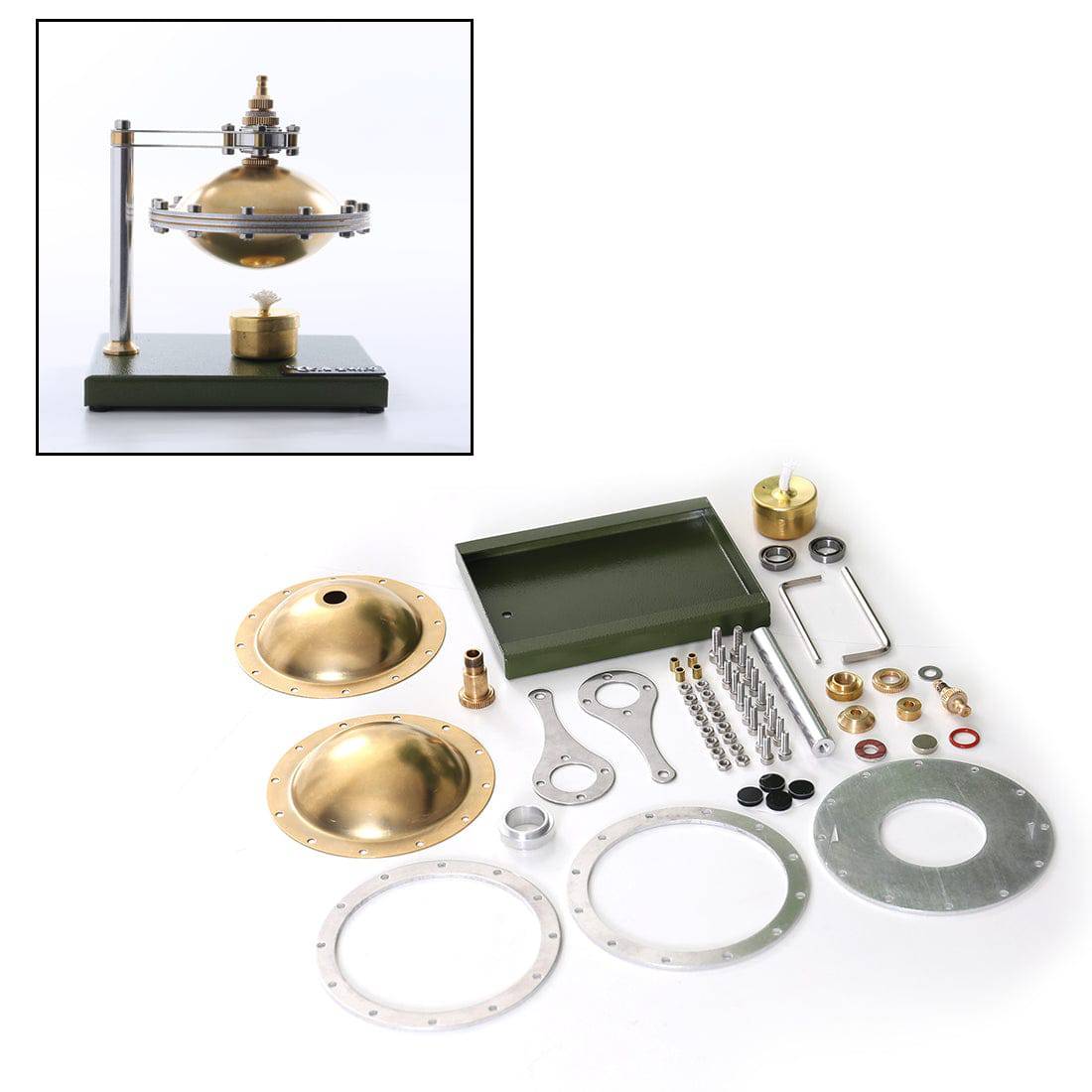 DIY Assembly UFO Suspension Steam Engine Model Kit Metal Heat Power Physics Toy