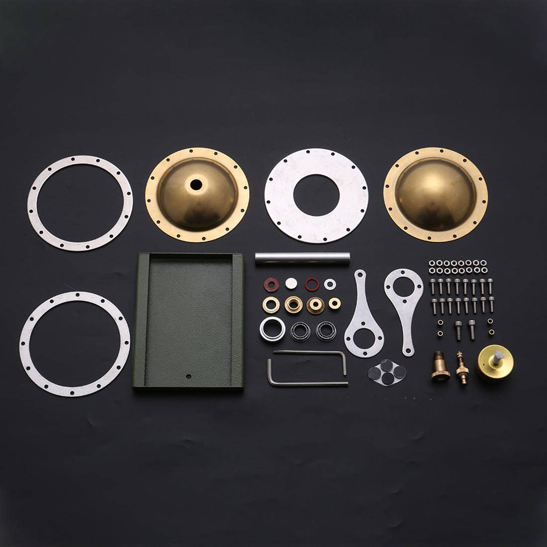 DIY Assembly UFO Suspension Steam Engine Model Kit Metal Heat Power Physics Toy