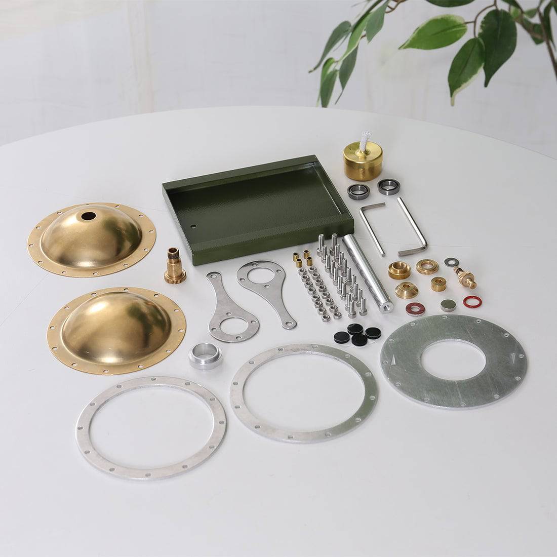 DIY Assembly UFO Suspension Steam Engine Model Kit Metal Heat Power Physics Toy