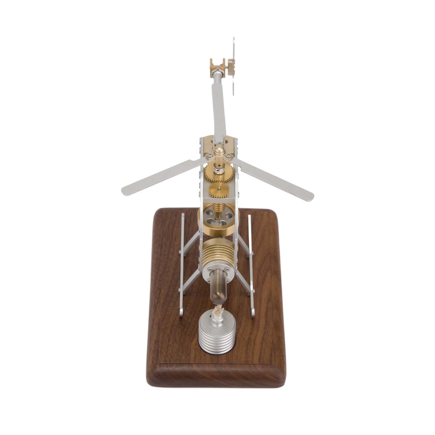 DIY Mini Stirling Engine Helicopter Model Kit Metal Physics STEM Education Toy