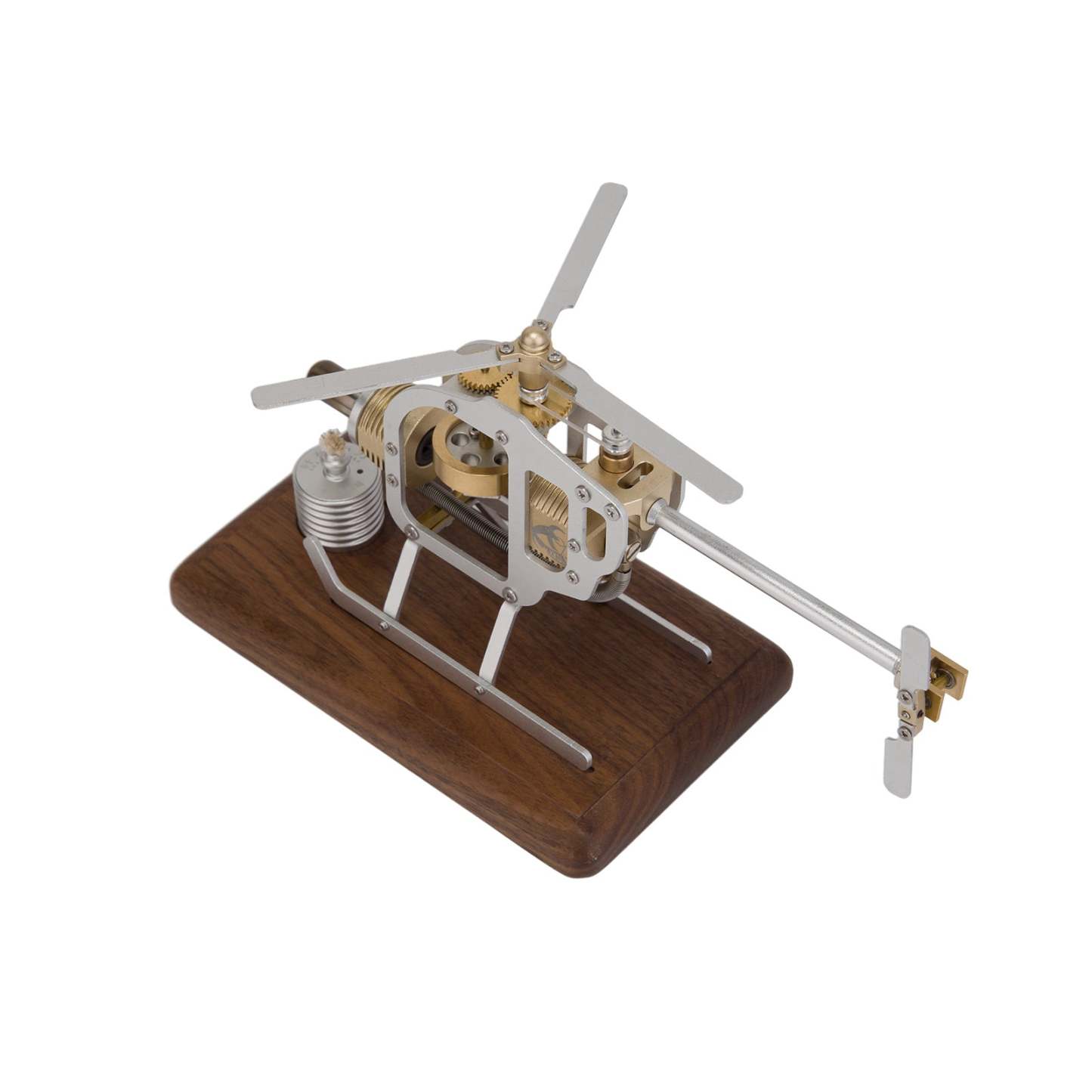 DIY Mini Stirling Engine Helicopter Model Kit Metal Physics STEM Education Toy