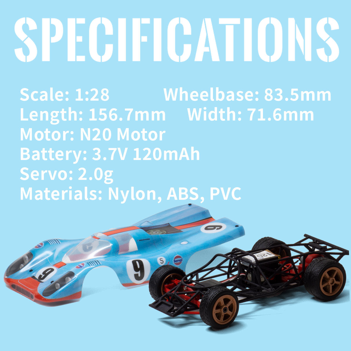 DIY RC Car Kit 1/28 Scale Le Mans Style Race Car to Build Complete Assembly Project with Rechargeable Controller-helloworld7