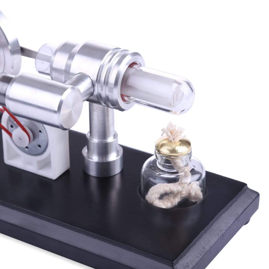 DIY Stirling Engine Generator Model Kit with LED Lights Physics Experiment Toy