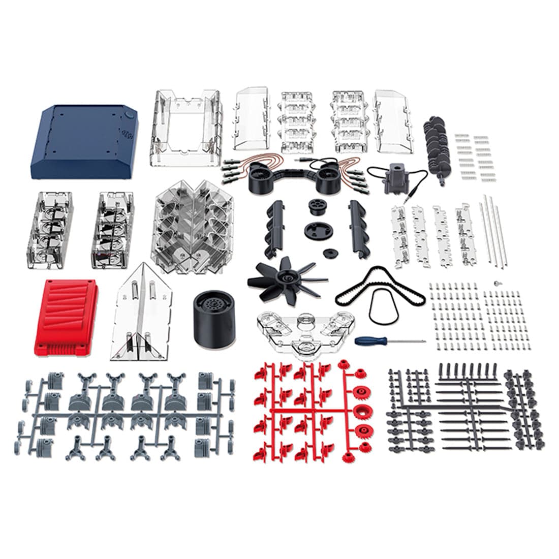 DIY V8 Internal Combustion Engine Model Kit Motorized STEM Science Gift