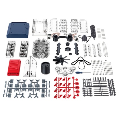 DIY V8 Internal Combustion Engine Model Kit Motorized STEM Science Gift