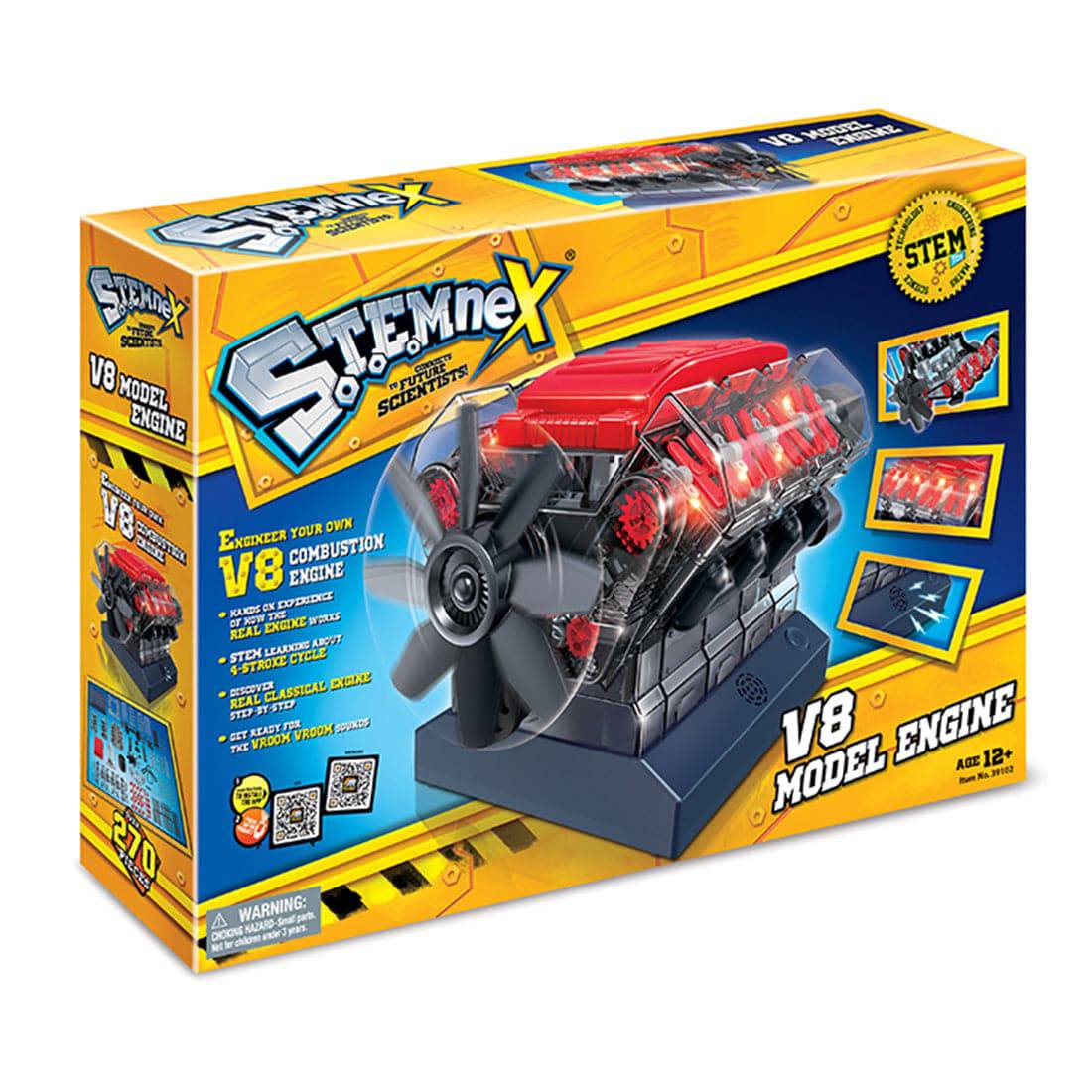 DIY V8 Internal Combustion Engine Model Kit Motorized STEM Science Gift