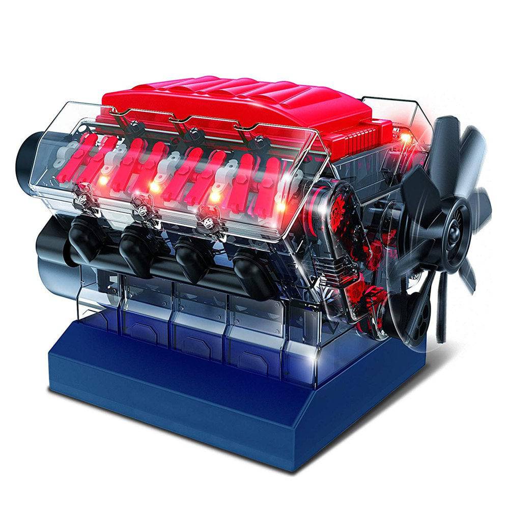 DIY V8 Internal Combustion Engine Model Kit Motorized STEM Science Gift