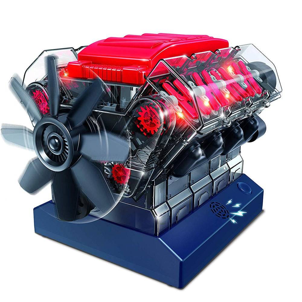 DIY V8 Internal Combustion Engine Model Kit Motorized STEM Science Gift