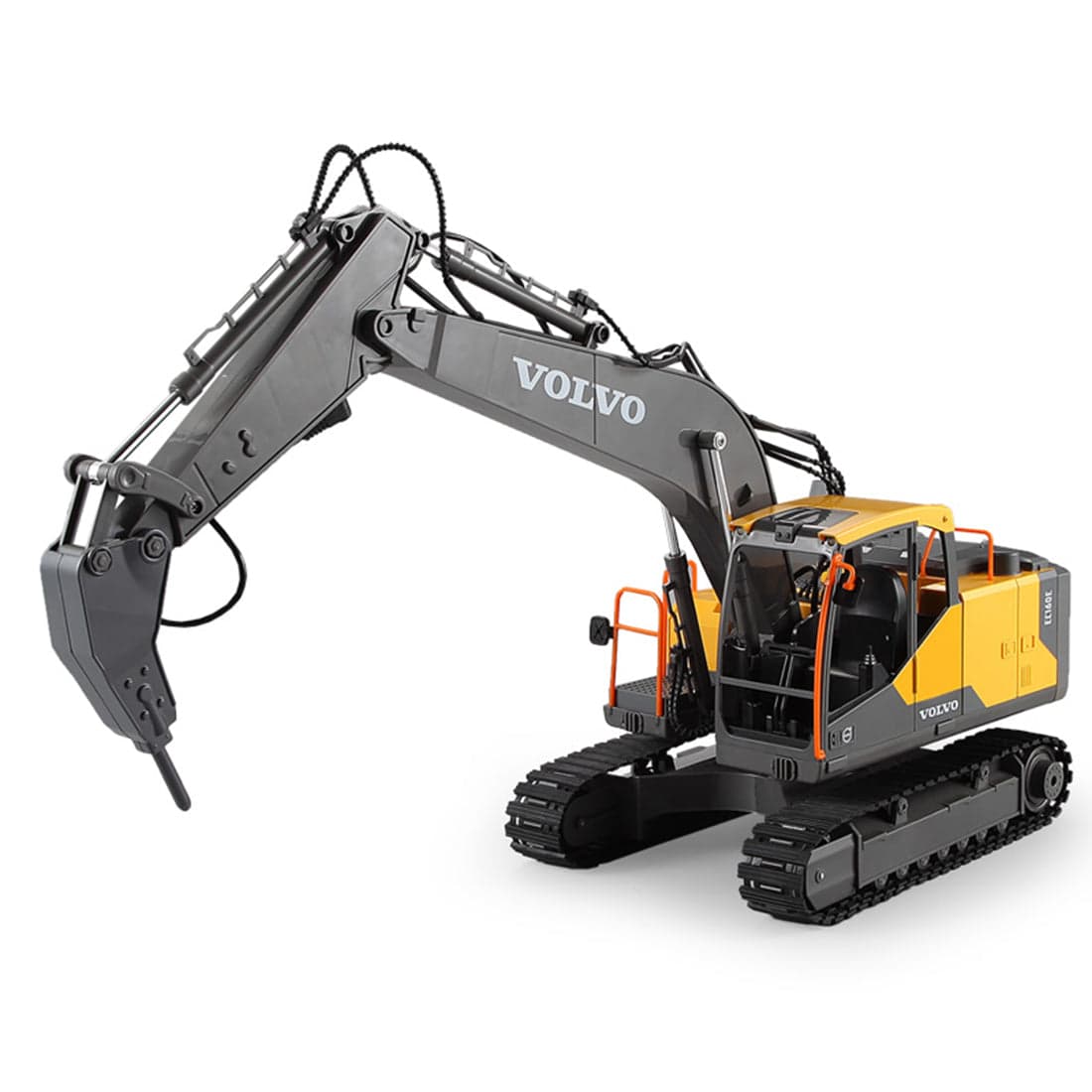 DOUBLE E 3 in 1 RC Excavator Construction Vehicle 2.4G Remote Control Truck with Interchangeable Bucket Gripper and Breaker-helloworld7