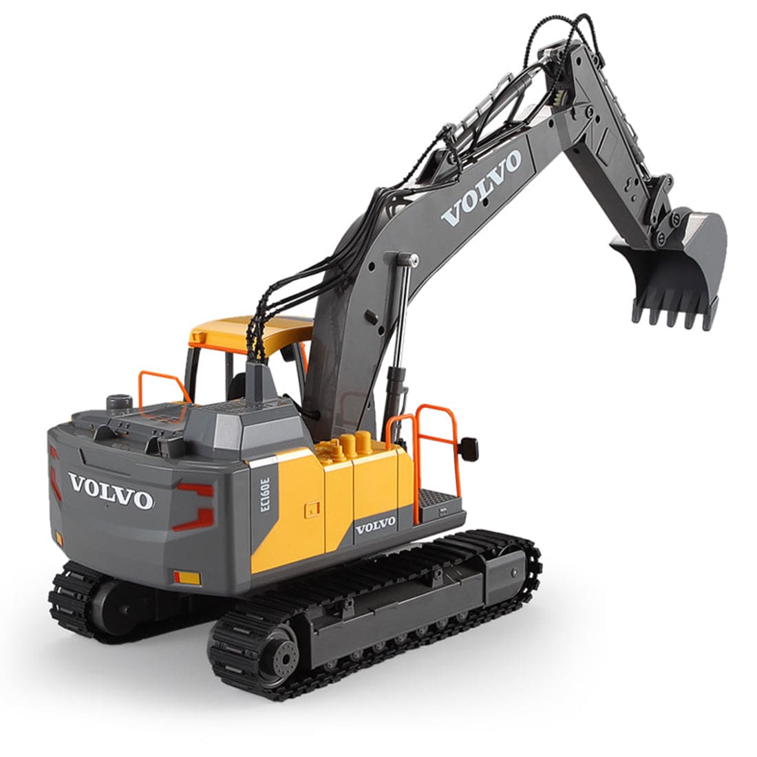 DOUBLE E 3 in 1 RC Excavator Construction Vehicle 2.4G Remote Control Truck with Interchangeable Bucket Gripper and Breaker-helloworld7