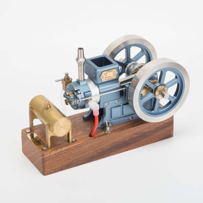 ENJOMOR 6CC Blue Hit and Miss Gas Engine Model 4 Stroke Working Internal Combustion Engine RTR