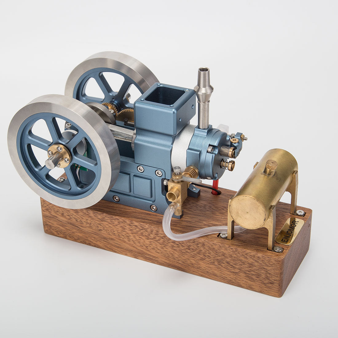 ENJOMOR 6CC Blue Hit and Miss Gas Engine Model 4 Stroke Working Internal Combustion Engine RTR