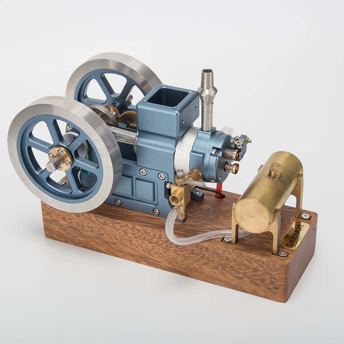ENJOMOR 6CC Blue Hit and Miss Gas Engine Model 4 Stroke Working Internal Combustion Engine RTR