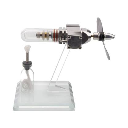 ENJOMOR Aircraft Nose Stirling Engine Model Free Piston Propeller Kinetic Art Desk Toy