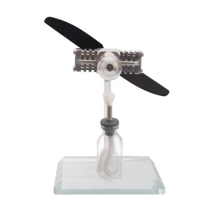 ENJOMOR Aircraft Nose Stirling Engine Model Free Piston Propeller Kinetic Art Desk Toy