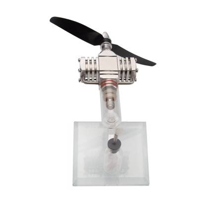 ENJOMOR Aircraft Nose Stirling Engine Model Free Piston Propeller Kinetic Art Desk Toy