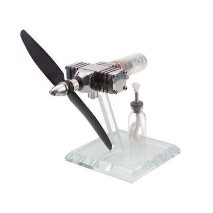 ENJOMOR Aircraft Nose Stirling Engine Model Free Piston Propeller Kinetic Art Desk Toy