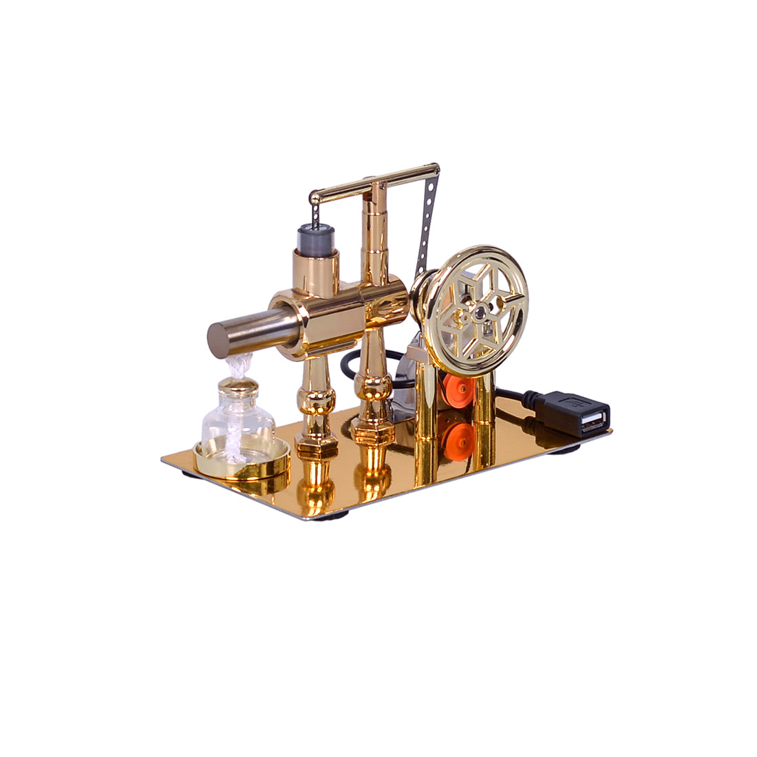 ENJOMOR Hot Air Balance Single Cylinder Stirling Engine Generator Model Science Gift