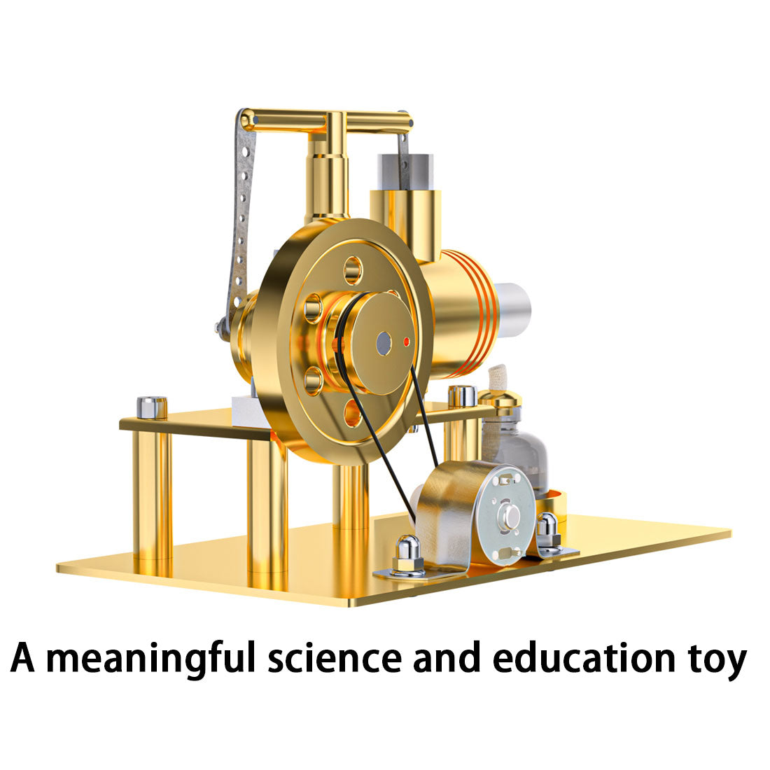 ENJOMOR DIY Golden Balance Stirling Engine Generator Assembly Kit Science Education Model