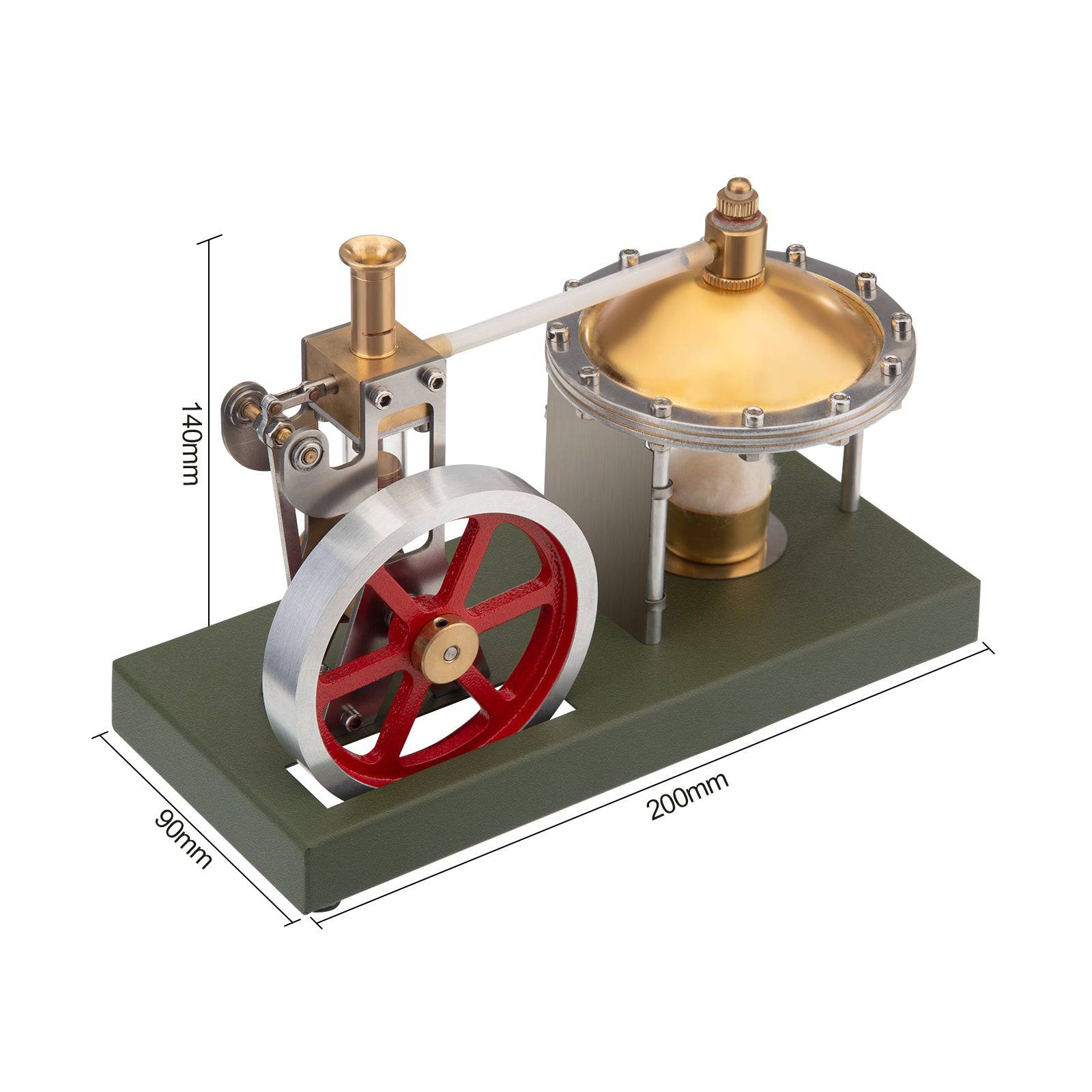 ENJOMOR DIY Vertical Steam Engine Model Kit with Boiler Science Education Gift-helloworld7