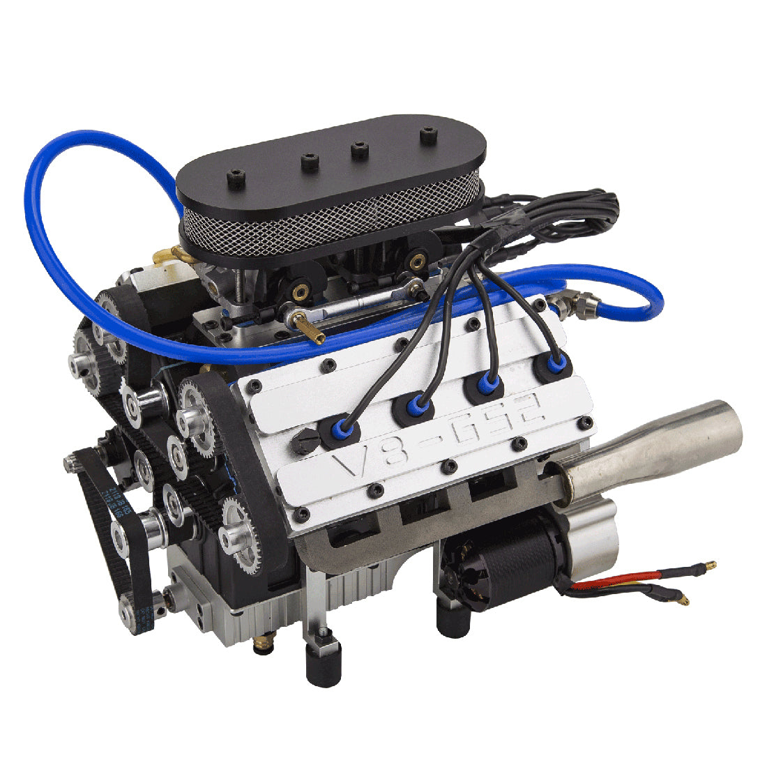 ENJOMOR GS-V8 78cc DOHC 4-Stroke Water-Cooled Gasoline Engine Model with Starter Kit-helloworld7