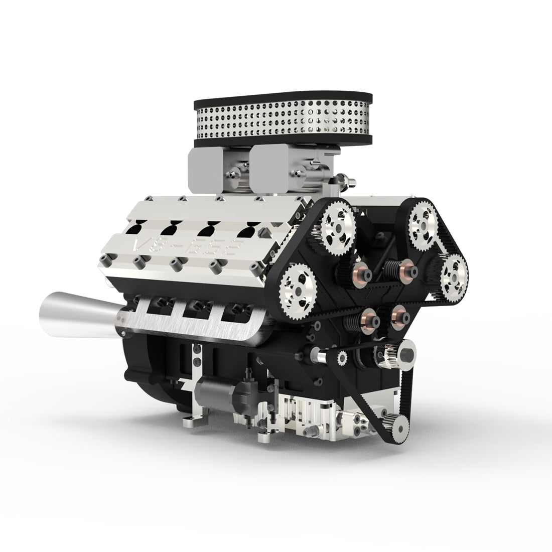 ENJOMOR GS-V8 78cc DOHC V8 4 Stroke Water Cooled Gasoline Engine Model for RC Car Boat