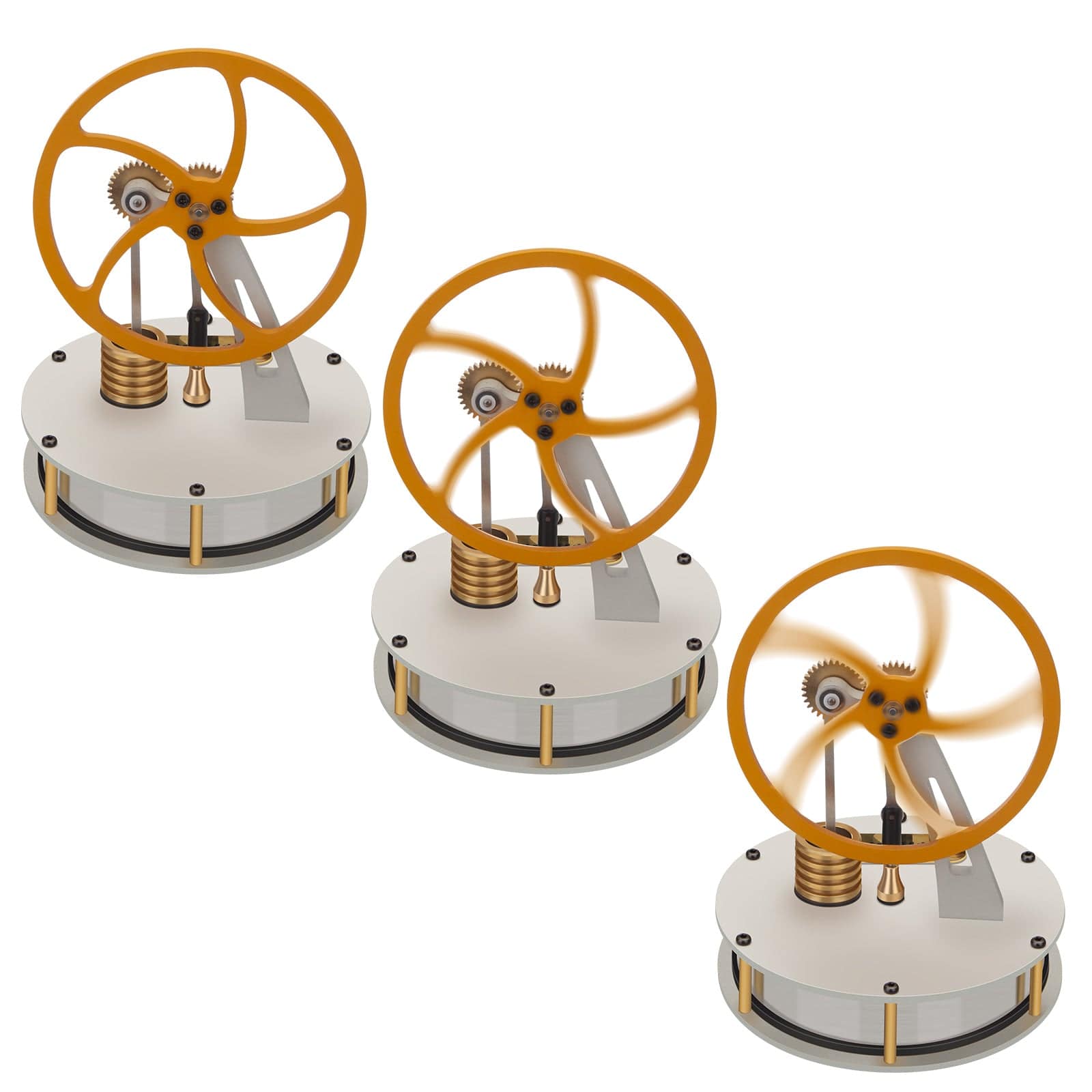 ENJOMOR Gamma Low Temperature Stirling Engine Coffee Powered Heat Motor Physics Toy-helloworld7