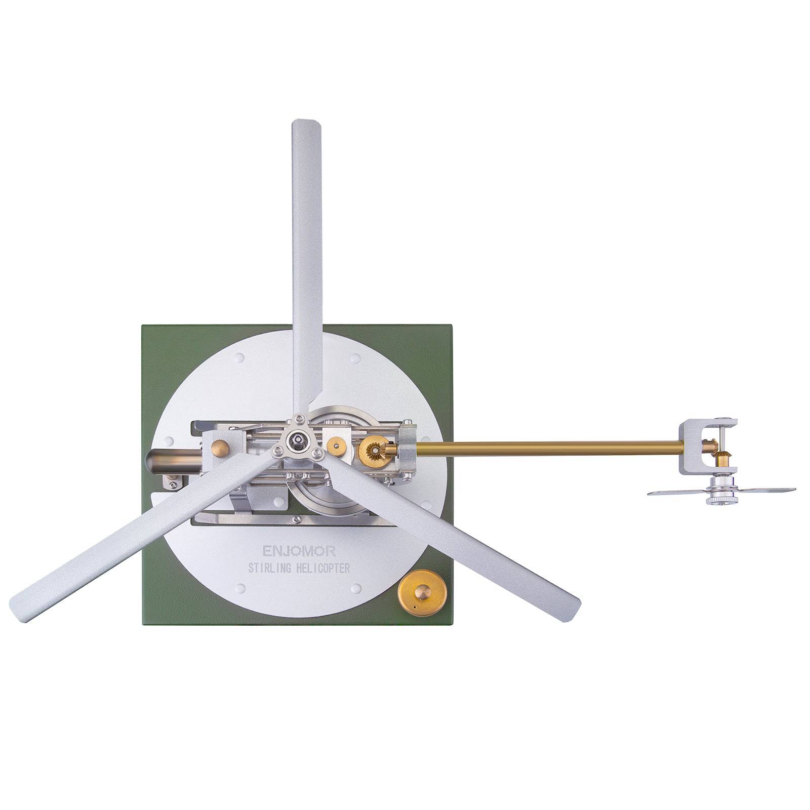 ENJOMOR Gamma Stirling Engine Helicopter DIY Model Kit Metal Physics STEM Toy
