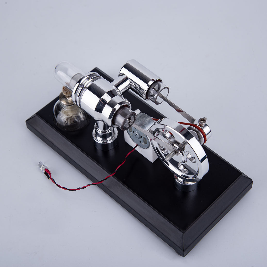 ENJOMOR Gamma Type Stirling Engine Generator Model with LED Light Physics Gift
