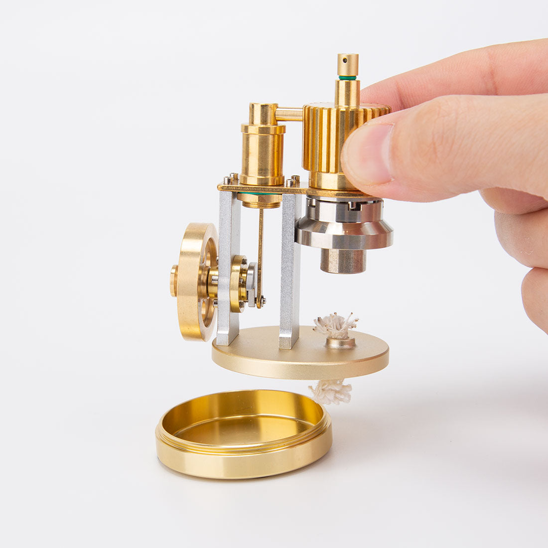 ENJOMOR J01 Pocket Size Ringbom Stirling Engine Model Kit Science Gift