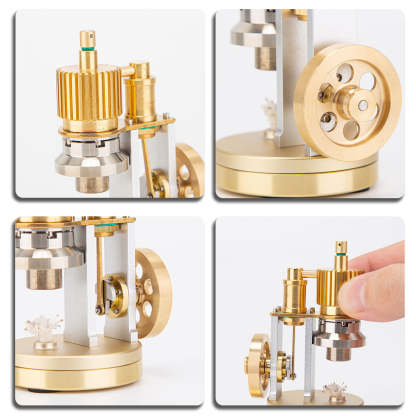 ENJOMOR J01 Pocket Size Ringbom Stirling Engine Model Kit Science Gift