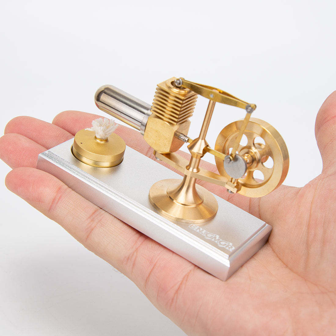 ENJOMOR J02 World's Smallest Mini Stirling Engine Model Ready-to-Run Science Gift-helloworld7