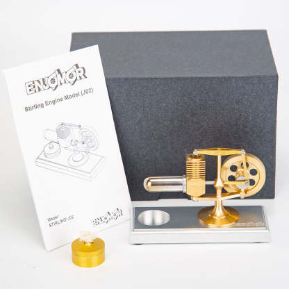 ENJOMOR J02 World's Smallest Mini Stirling Engine Model Ready-to-Run Science Gift-helloworld7