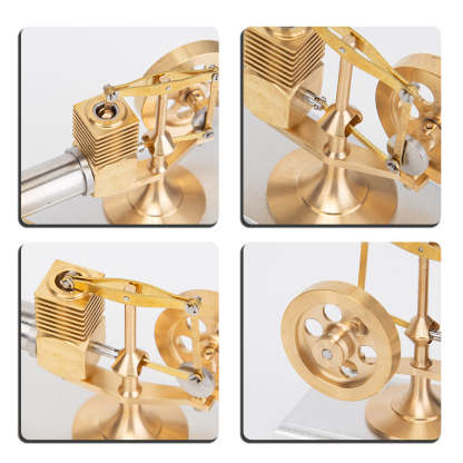 ENJOMOR J02 World's Smallest Mini Stirling Engine Model Ready-to-Run Science Gift-helloworld7