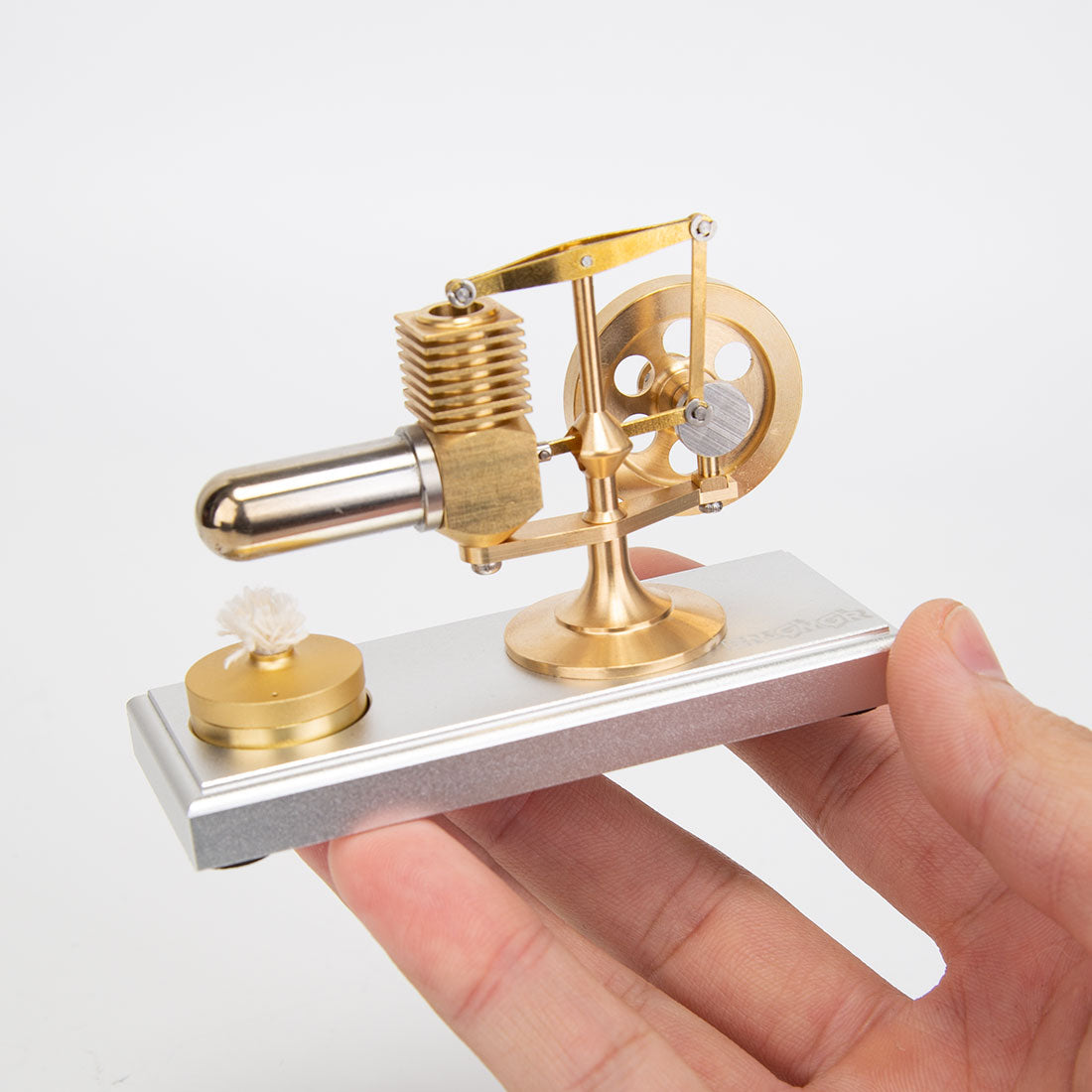 ENJOMOR J02 World's Smallest Mini Stirling Engine Model Ready-to-Run Science Gift-helloworld7