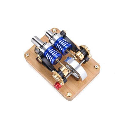 ENJOMOR M20-W-01 Alpha-Type Twin Cylinder Stirling Engine Model Science Gift
