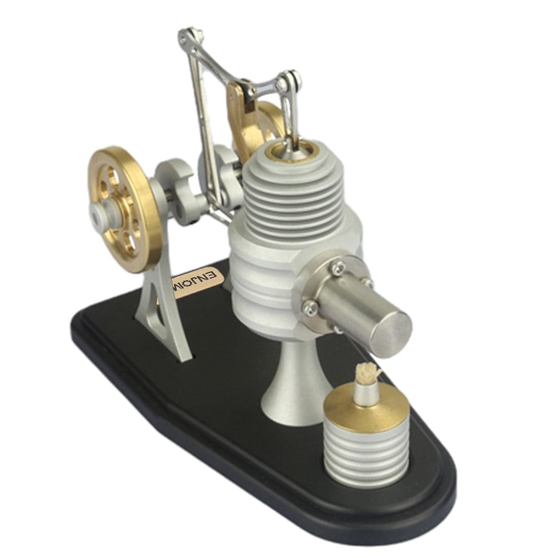 ENJOMOR Metal Balance Stirling Engine Model Hot Air External Combustion Science Gift