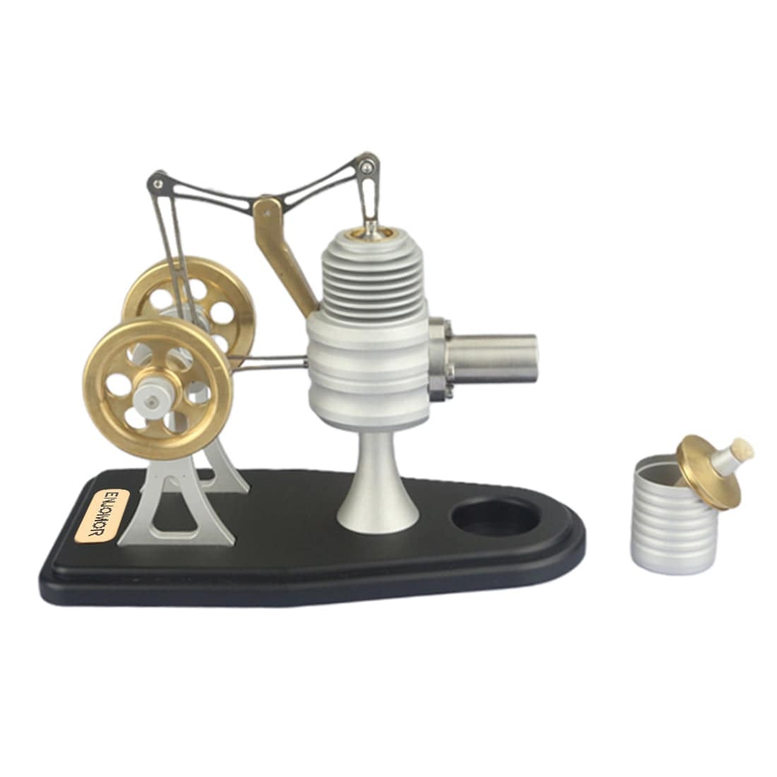 ENJOMOR Metal Balance Stirling Engine Model Hot Air External Combustion Science Gift