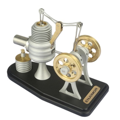 ENJOMOR Metal Balance Stirling Engine Model Hot Air External Combustion Science Gift