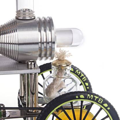 ENJOMOR Stirling Engine Tricycle Model Metal Heat Powered Trike Physics Experiment Toy