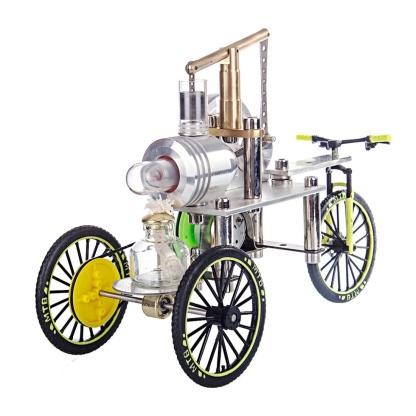 ENJOMOR Stirling Engine Tricycle Model Metal Heat Powered Trike Physics Experiment Toy