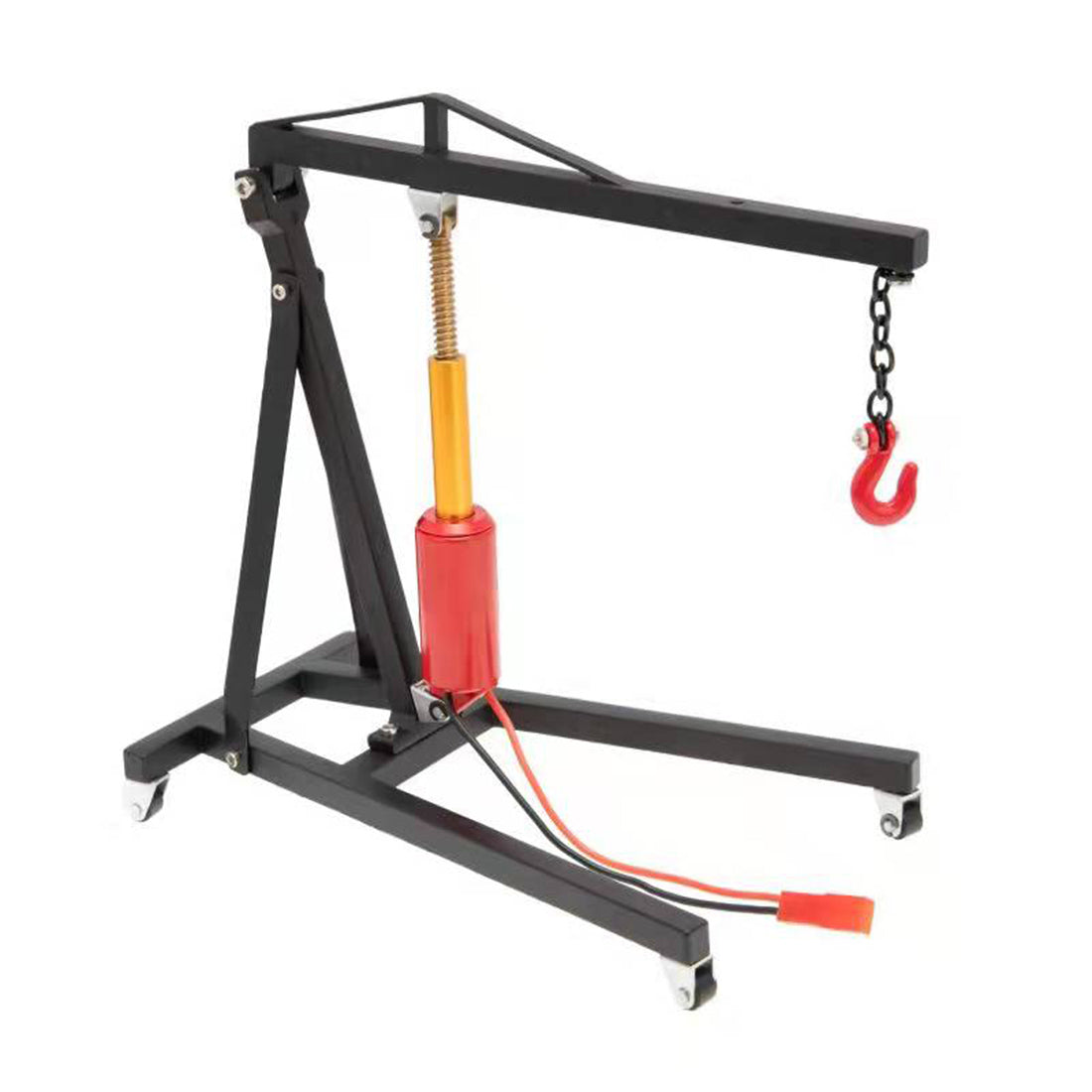 Electric Metal 1/10 Scale RC Engine Hoist & Jack Stand Garage Accessory 5-12V