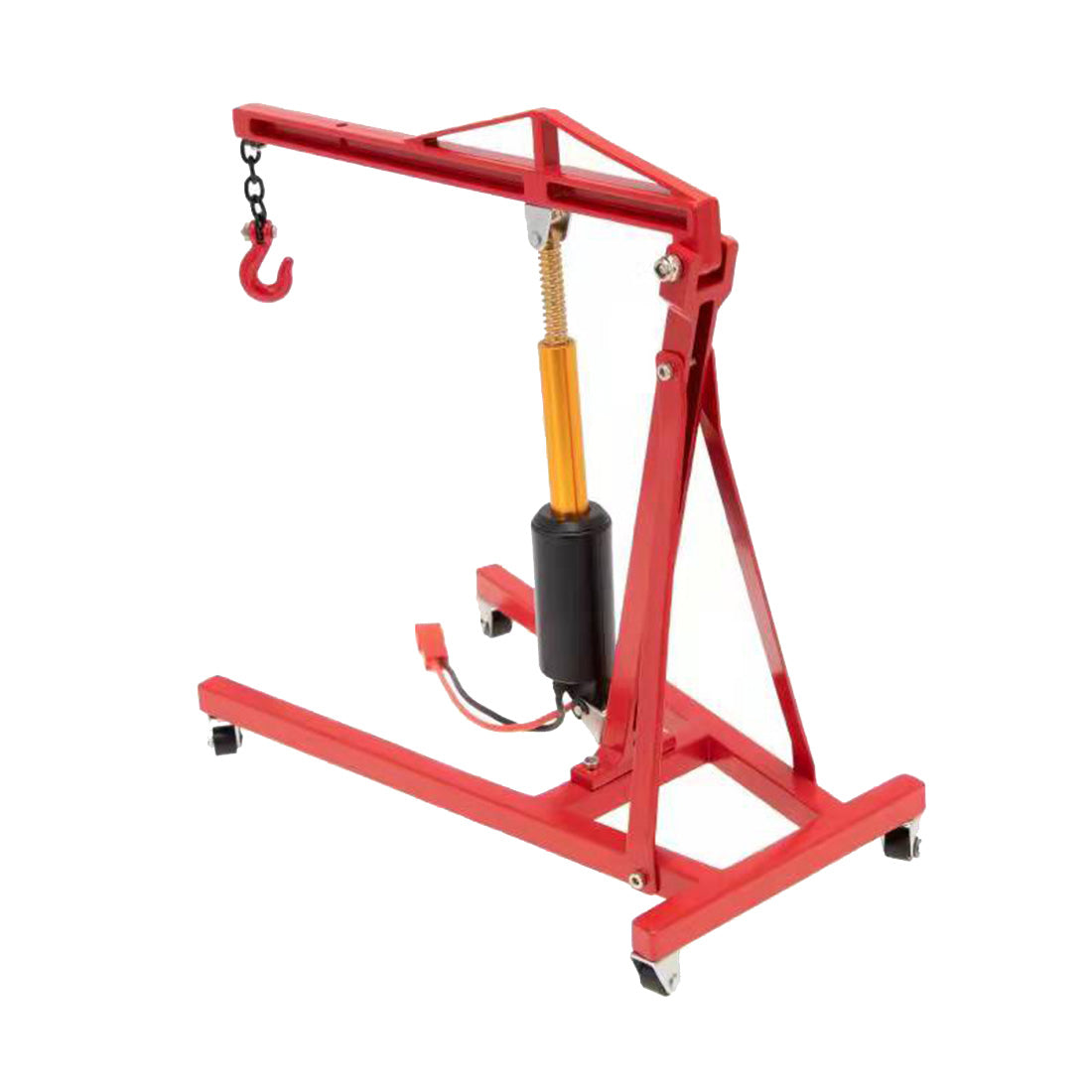 Electric Metal 1/10 Scale RC Engine Hoist & Jack Stand Garage Accessory 5-12V