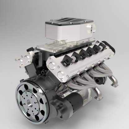 Enjomor GS-V12 72cc DOHC 4 Stroke Water Cooled Gasoline Engine Model 10000rpm