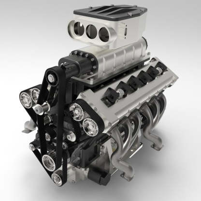 Enjomor GS-V12 72cc DOHC 4 Stroke Water Cooled Gasoline Engine Model 10000rpm