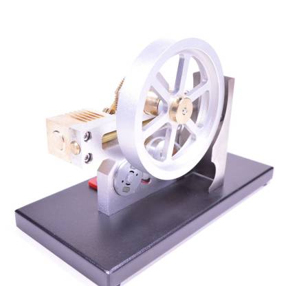 Enjomor Horizontal Gear Drive Stirling Engine Generator Model with Voltmeter and LED Lights-helloworld7