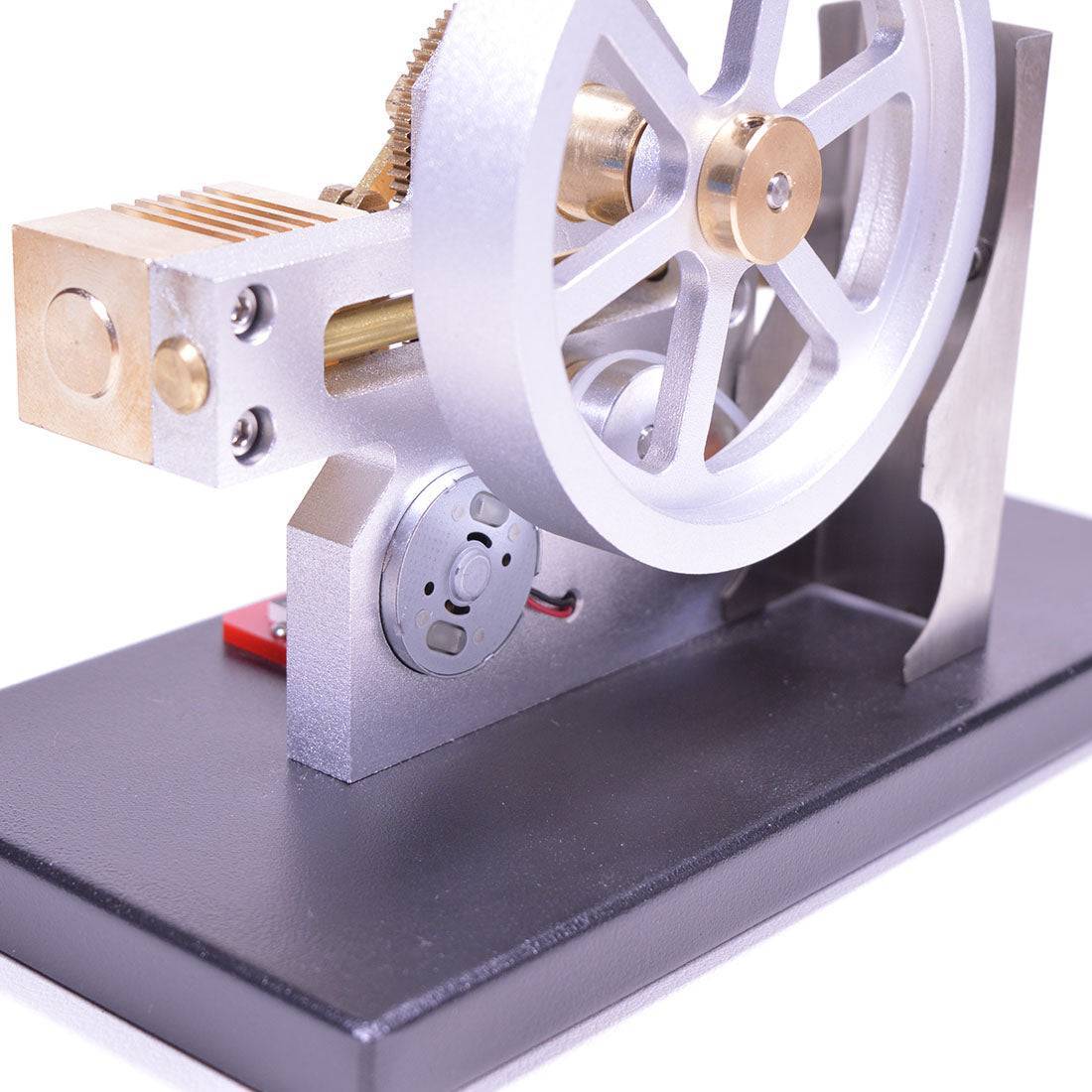 Enjomor Horizontal Gear Drive Stirling Engine Generator Model with Voltmeter and LED Lights-helloworld7