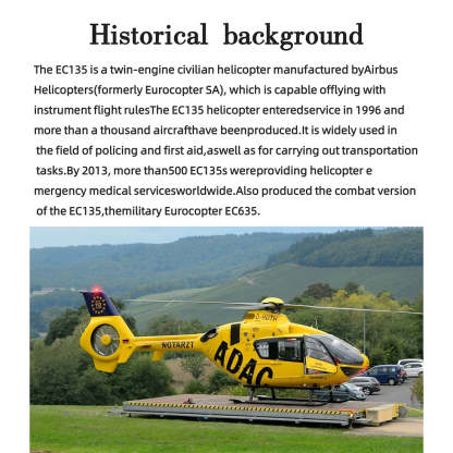 FLISHRC FL500 EC135 500-Class Scale RC Helicopter RTF with GPS & Fenestron Tail