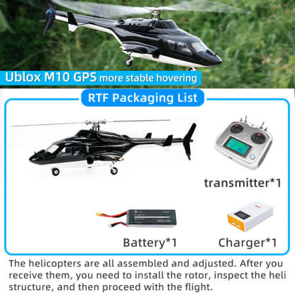 FLYWING FW450L Airwolf 450-Class GPS RC Helicopter RTF with H1 Flight Controller